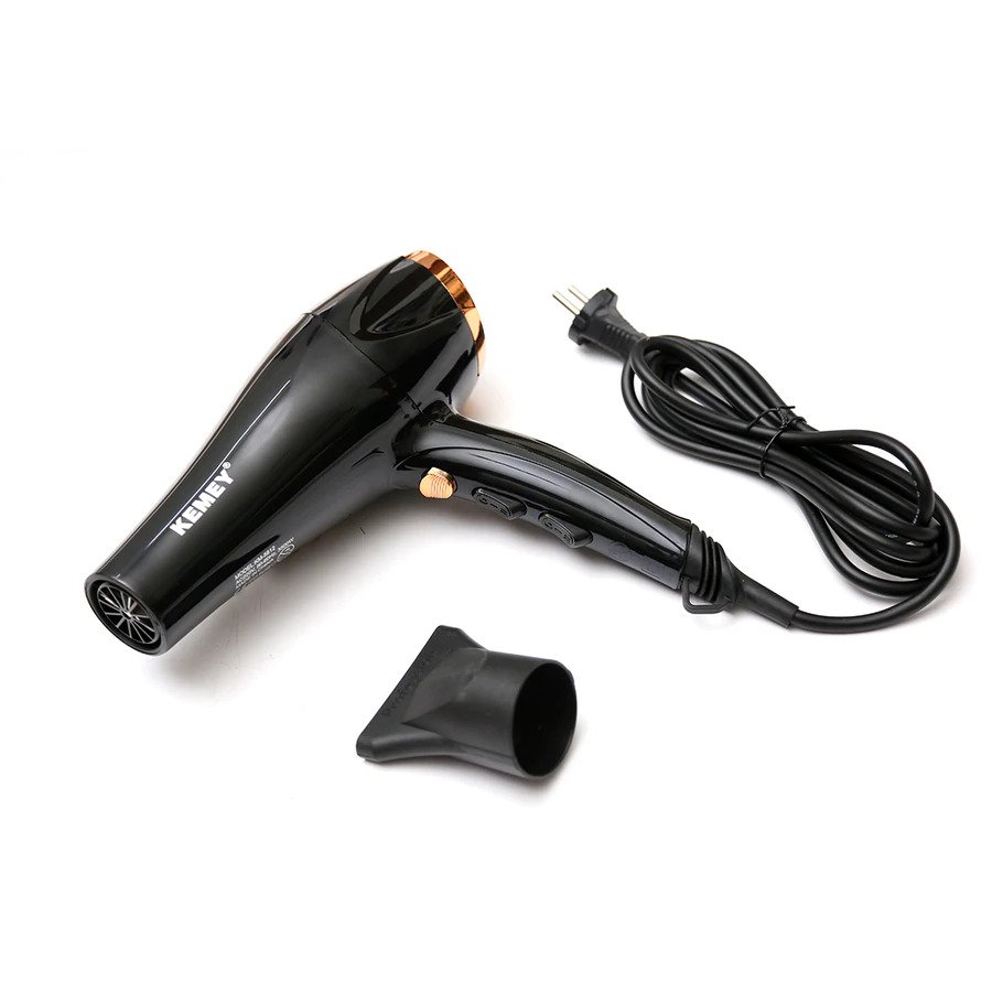 Kemei® Επαγγελματικό Πιστολάκι - Σεσουάρ 2 σε 1 3500W με Φυσούνα & Λειτουργία Ζεστού και Κρύου Αέρα - Professional Hair Dryer KM-5812